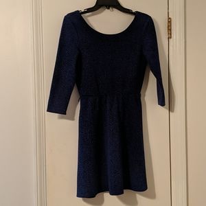 Black and blue work dress